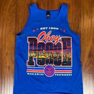 Obey Skyline Royal Blue Tank-Top